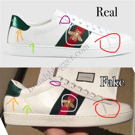 scarpe gucci false|how to tell gucci ace.